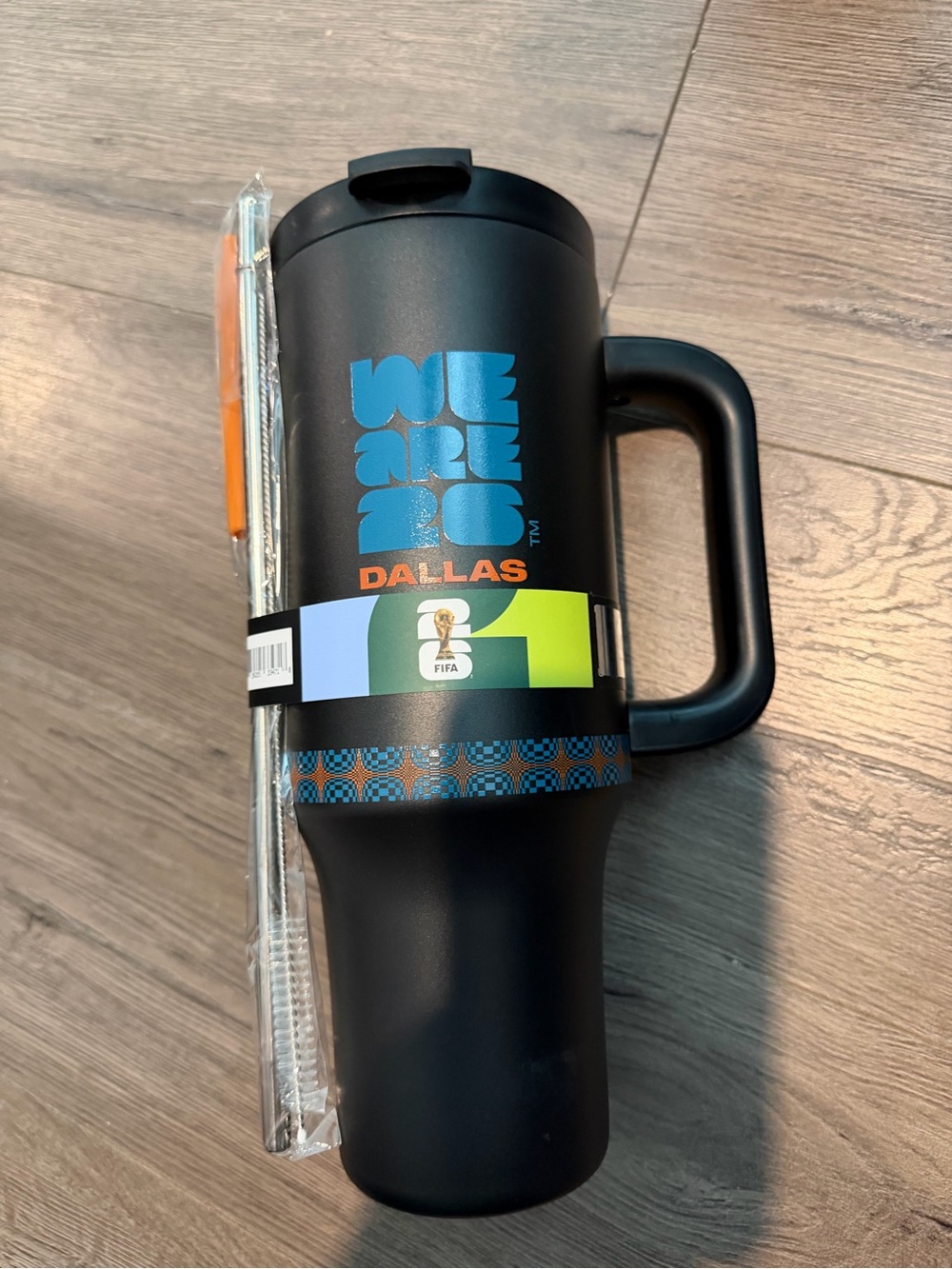 FIFA World Cup 2026 40oz Dallas Stainless Steel Insulated Tumbler Handle Straw